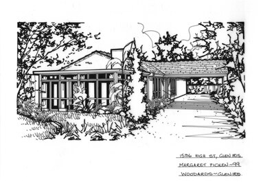 Drawing (series) - Architectural drawing, 1536 High Street, Glen Iris, 1999