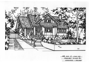 Drawing (series) - Architectural drawing, 1588 High Street, Glen Iris, 1990