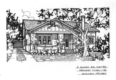 Drawing (series) - Architectural drawing, 4 Hillside Avenue, Glen Iris, 1992