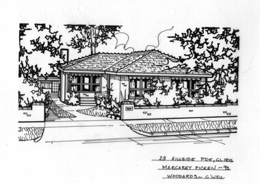 Drawing (series) - Architectural drawing, 23 Hillside Parade, Glen Iris, 1993