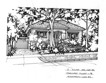 Drawing (series) - Architectural drawing, 8 Hilltop Avenue, Glen Iris, 1998