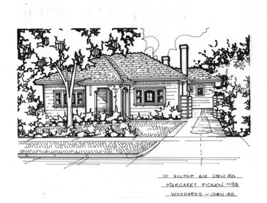 Drawing (series) - Architectural drawing, 10 Hilltop Avenue, Glen Iris, 1993