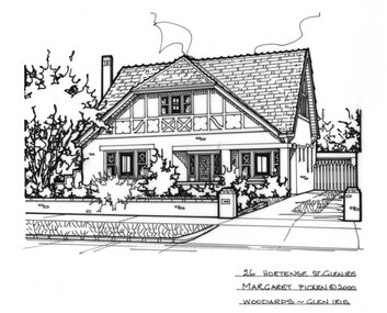 Drawing (series) - Architectural drawing, 26 Hortense Street, Glen Iris, 2000