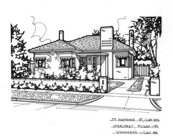 Drawing (series) - Architectural drawing, 39 Hortense Street, Glen Iris, 1999