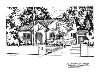 Drawing (series) - Architectural drawing, 17 Howard Street, Glen Iris, 1989