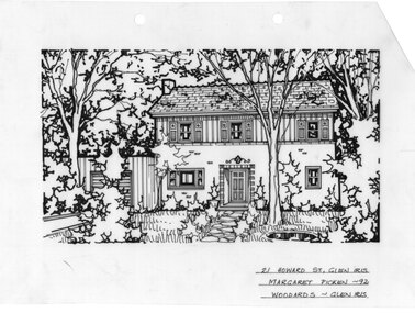 Drawing (series) - Architectural drawing, 21 Howard Street, Glen Iris, 1992