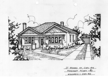 Drawing (series) - Architectural drawing, 27 Howard Street, Glen Iris, 1992