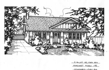 Drawing (series) - Architectural drawing, 2 Howitt Street, Glen Iris, 1995