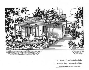 Drawing (series) - Architectural drawing, 3 Howitt Street, Glen Iris, 1993