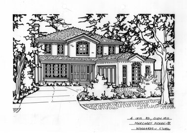 Drawing (series) - Architectural drawing, 4 Iris Road, Glen Iris, 1993