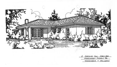 Drawing (series) - Architectural drawing, 2 Karana Place, Glen Iris, 1990