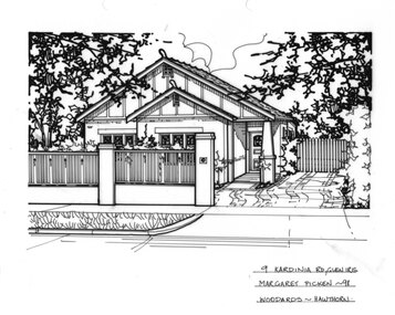 Drawing (series) - Architectural drawing, 9 Kardinia Road, Glen Iris, 1998
