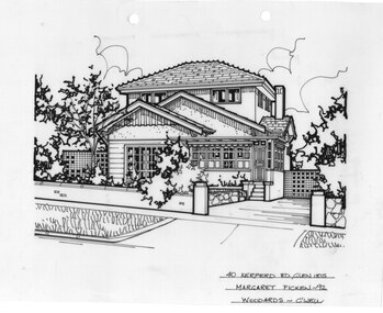 Drawing (series) - Architectural drawing, 40 Kerferd Road, Glen Iris, 1992
