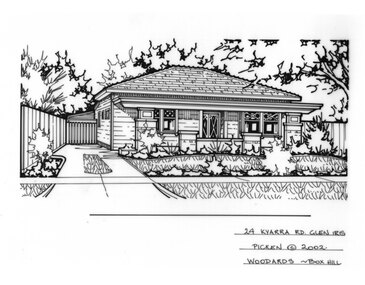 Drawing (series) - Architectural drawing, 24 Kyarra Road, Glen Iris, 2002