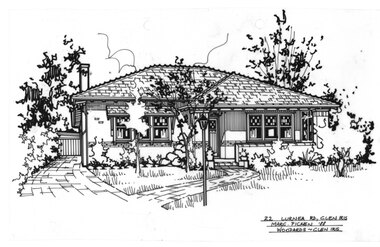 Drawing (series) - Architectural drawing, 22 Lurnea Road, Glen Iris, 1988