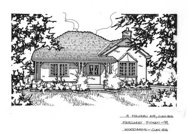 Drawing (series) - Architectural drawing, 4 Malvern Avenue, Glen Iris, 1999