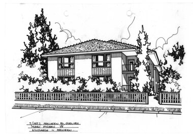 Drawing (series) - Architectural drawing, 7/1452 Malvern Road, Glen Iris, 1988