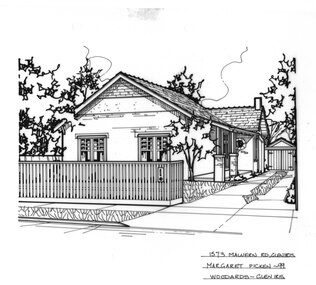 Drawing (series) - Architectural drawing, 1573 Malvern Road, Glen Iris, 1999