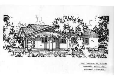 Drawing (series) - Architectural drawing, 1581 Malvern Road, Glen Iris, 1993