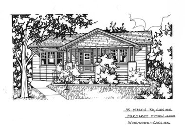 Drawing (series) - Architectural drawing, 35 Martin Road, Glen Iris, 2000