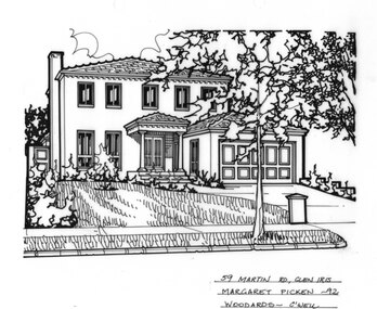 Drawing (series) - Architectural drawing, 59 Martin Road, Glen Iris, 1992