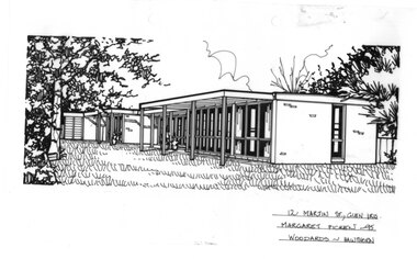 Drawing (series) - Architectural drawing, 12 Martin Road, Glen Iris, 1995