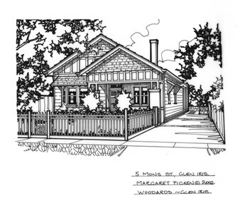Drawing (series) - Architectural drawing, 5 Mons Street, Glen Iris, 2002