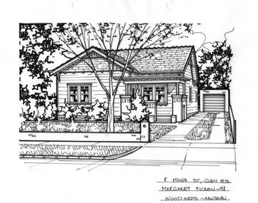 Drawing (series) - Architectural drawing, 8 Mons Street, Glen Iris, 1998