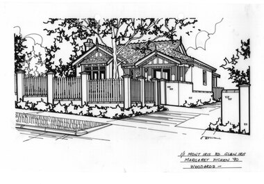 Drawing (series) - Architectural drawing, 1/1 Mont Iris Avenue, Glen Iris, 1990