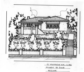 Drawing (series) - Architectural drawing, 12 Montague Avenue, Glen Iris, 2003