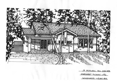 Drawing (series) - Architectural drawing, 3 Muswell Hill, Glen Iris, 1996