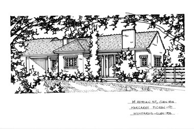 Drawing (series) - Architectural drawing, 14 Adrian Street, Glen Iris, 1997