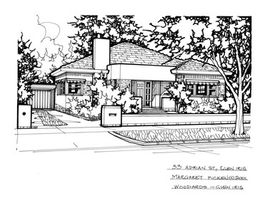 Drawing (series) - Architectural drawing, 33 Adrian Street, Glen Iris, 2001