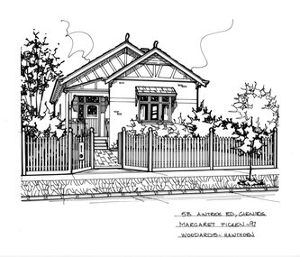Drawing (series) - Architectural drawing, 58 Aintree Road, Glen Iris, 1997