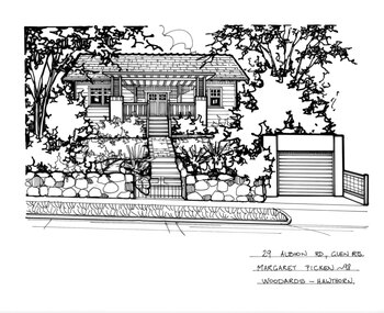 Drawing (series) - Architectural drawing, 29 Albion Road, Glen Iris, 1998