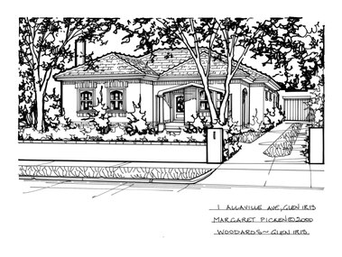 Drawing (series) - Architectural drawing, 1 Allaville Avenue, Glen Iris, 2000