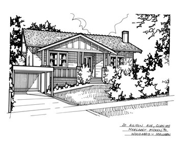 Drawing (series) - Architectural drawing, 20 Allison Avenue, Glen Iris, 1990