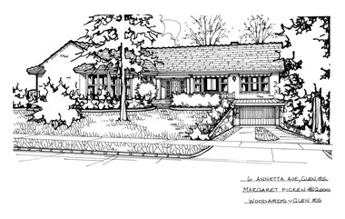 Drawing (series) - Architectural drawing, 6 Annetta Avenue, Glen Iris, 2000