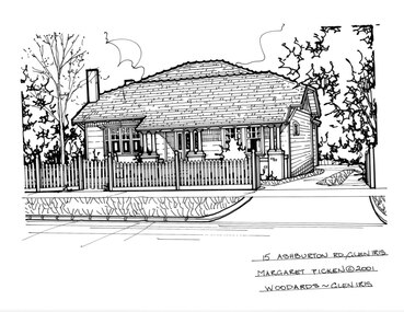Drawing (series) - Architectural drawing, 15 Ashburton Road, Glen Iris, 2001