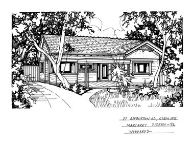 Drawing (series) - Architectural drawing, 27 Ashburton Road, Glen Iris, 1992