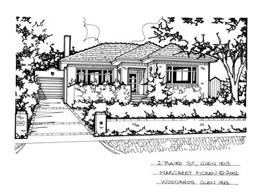 Drawing (series) - Architectural drawing, 2 Baird Street, Glen Iris, 2002