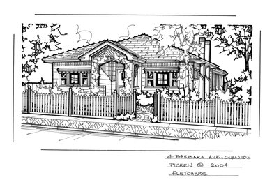 Drawing (series) - Architectural drawing, 4 Barbara Avenue, Glen Iris, 2004