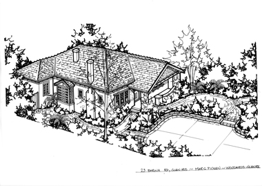 Drawing (series) - Architectural drawing, 23 Barina Road, Glen Iris, 1991