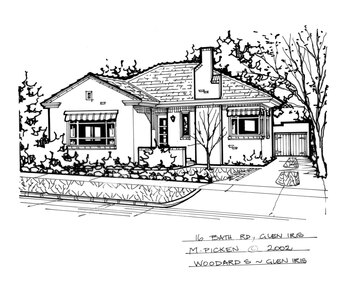 Drawing (series) - Architectural drawing, 16 Bath Road, Glen Iris, 2002