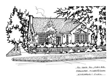 Drawing (series) - Architectural drawing, 96 Bath Road, Glen Iris, 2000