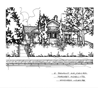 Drawing (series) - Architectural drawing, 4 Belmont Avenue, Glen Iris, 1993