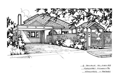 Drawing (series) - Architectural drawing, 6 Bourne Road, Glen Iris, 1992