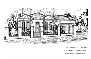 Drawing (series) - Architectural drawing, 34 Bourne Road, Glen Iris, 2000