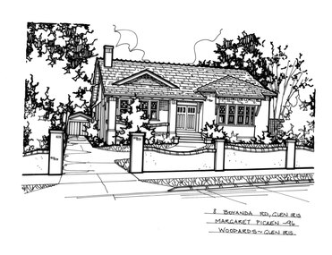 Drawing (series) - Architectural drawing, 8 Boyanda Road, Glen Iris, 1996
