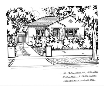 Drawing (series) - Architectural drawing, 41 Brandon Street, Glen Iris, 2001